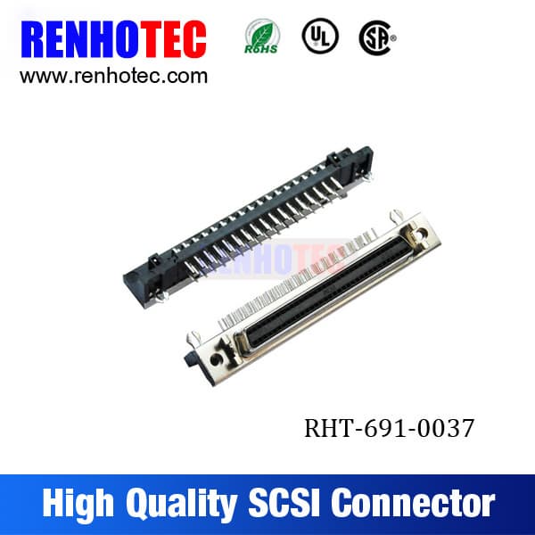 D Sub DB Type 68Pin SCSI Jack Connector